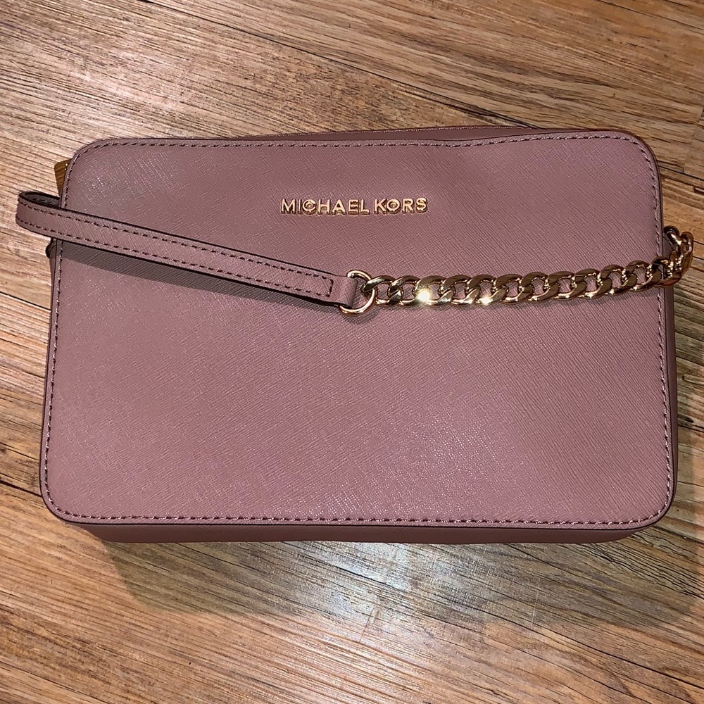 Michael Korda DUSTY ROSE Jet Set Crossbody